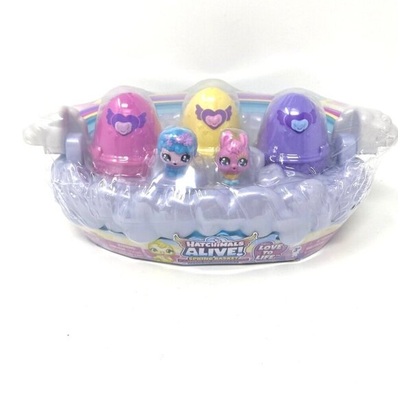Hatchimals Alive! Spring Basket Mini Figures Collectible Toy - Picture 2 of 9